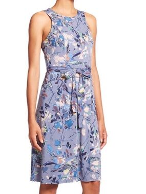 BCBGMaxAzria Floral Daniella Dress with Belt Medium